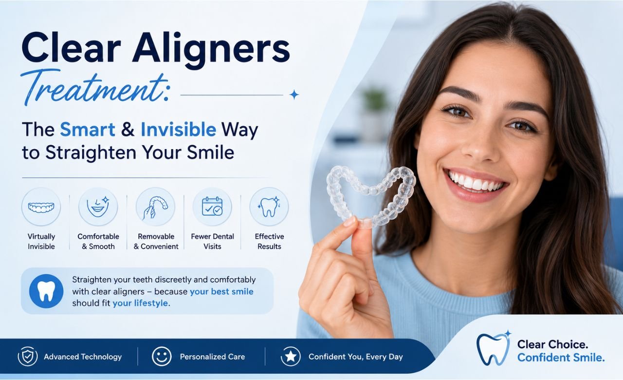 Clear Aligners Treatment: The Smart & Invisible Way to Straighten Your Smile